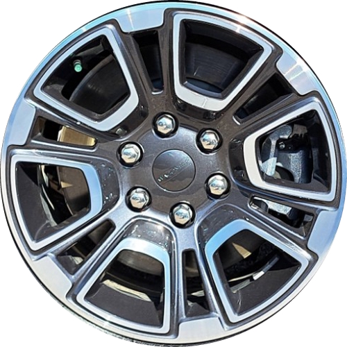Mopar Jeep Wagoneer 2022-2024 Black Polished 18x8 aluminum wheels or rims. Hollander part number 9295b OEM part number 4755406AA