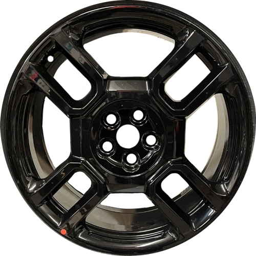 KIA EV9 2024-2025  powder black 21X9 aluminum wheels or rims. Hollander part number ALY71085 OEM part number 52910-00360