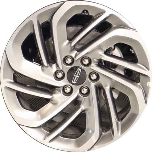 Lincoln Navigator Reserve  2025 dark tarnished machined painted rims 22x9 aluminum wheels or rims. Hollander part number 94255, OEM part number SL7Z1007F