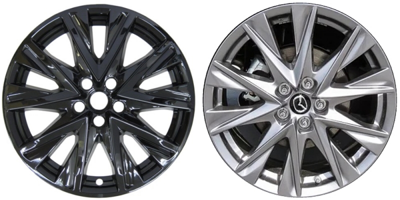 IMP-9019GB Mazda CX-5 Black Wheel Skins (Hubcaps/Wheelcovers) 19