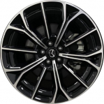 ALYMX065U45 Mazda CX-70 Wheel/Rim Black Machined #9965049510