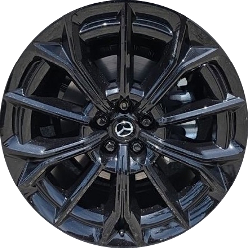 ALY94158B Mazda CX-70 CX70 Turbo Premium Plus 2025 Powder Coat Black 21x9.5 aluminum wheels or rims. Hollander part number 94158b, OEM part number not yet known