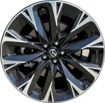 ALYMX061U45 Mazda CX-90 Wheel/Rim Black Machined #9965029510