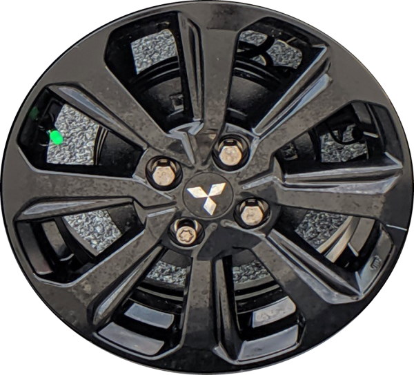 Mitsubishi Mirage 2021-2024 powder coat black 15x5 aluminum wheels or rims. Hollander part number 65854b, OEM part number 40300W150P.