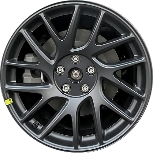Tesla Model 3 Glider 2024 powder coat charcoal 18x8.5 aluminum wheels or rims. Hollander part number ALY95910, OEM part number #134422900B