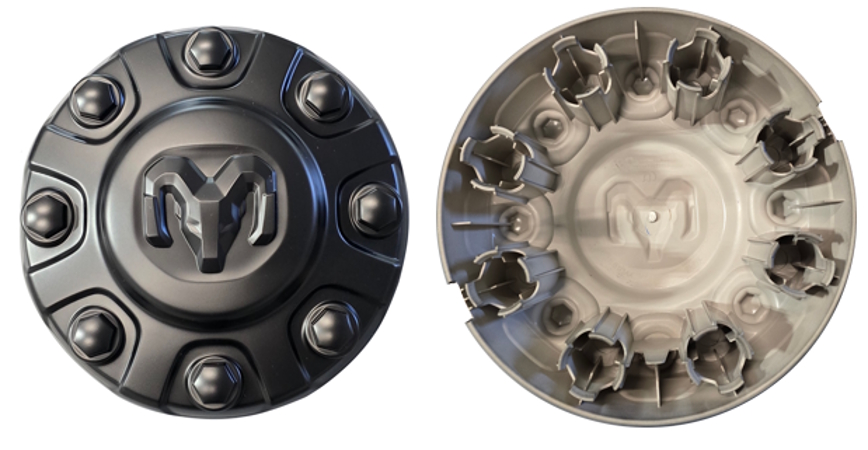 Mopar Dodge Ram 2500, 3500 Single Rear 2025 Wheel Black Center Cap  OEM  par number 68711699AA