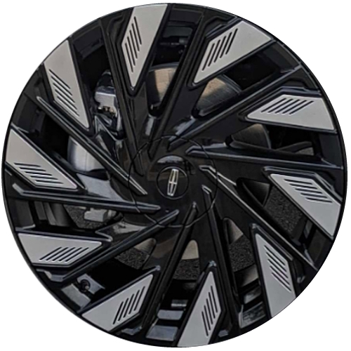 Lincoln Nautilus 2024-2025 black painted 22x8.5 aluminum wheels or rims. Hollander part number 95902 10565, OEM part number R2TZ1007P