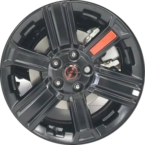 Nissan Rogue 2025 black painted 17x7 aluminum wheels or rims. Hollander part number 94075, OEM part number 403006EN1A