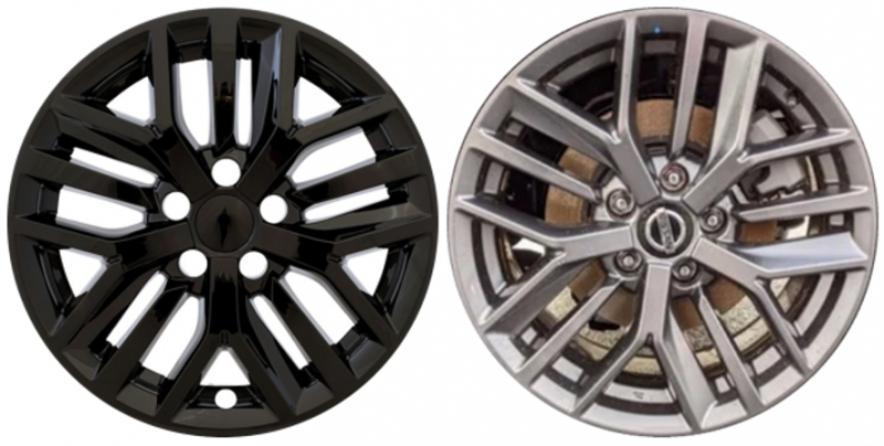 IMP-512BLK Nissan Rogue Black Wheel Skins (Hubcaps/Wheelcovers) 17