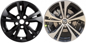 IMP-487BLK Nissan Sentra Black Wheel Skins (Hubcaps/Wheelcovers) 16 Inch Set