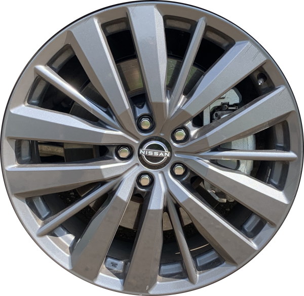 Nissan Pathfinder 2022-2025 powder coat grey 20x8 aluminum wheels or rims. Hollander part number 62844a, OEM part number 403006TA5B, 403006TA5A.