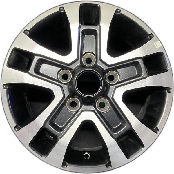 Mopar Dodge Ram Promaster Chassis Cab 2023-2025, Ram Promaster Cutaway 2023-2025, Ram Promaster 1500 2023-2025, Ram Promaster 2500 2023-2025, Ram Promaster 3500 2023-2025 black machined 16x6 aluminum wheels or rims. Hollander part number ALY2217C, OEM part number 7HL08RXFAB.