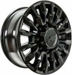ALY14031U45 Chevrolet Silverado, GMC Sierra 2500, 3500 Wheel/Rim Black Painted #84428945