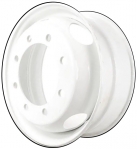 STL28680U50/50180 Chevrolet Silverado 4500HD, 5500HD, 6500HD Wheel/Rim Steel White #19408815