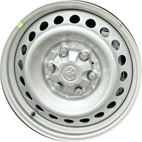 Toyota Tacoma 2024 2025 powder coat silver 17x7 steel wheels or rims. Hollander part number 10636, OEM part number 42601AK021