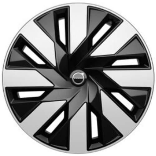 Volvo EX90 Ultra 2025 Volvo XC90 Ultra 2023-2024 8-Spoke Glossy Black/Matte Graphite Diamond Cut aluminum wheels or rims. 21x9 Hollander part number 70531/95532 OEM part number 32358294