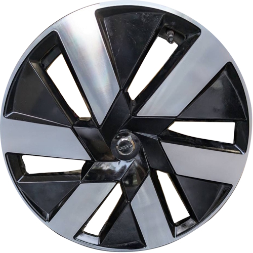 Volvo S60 Ultra 2023-2025  6 Spoke black machined 19x8 aluminum wheels or rims. Hollander part number 70543 OEM part number 323582973