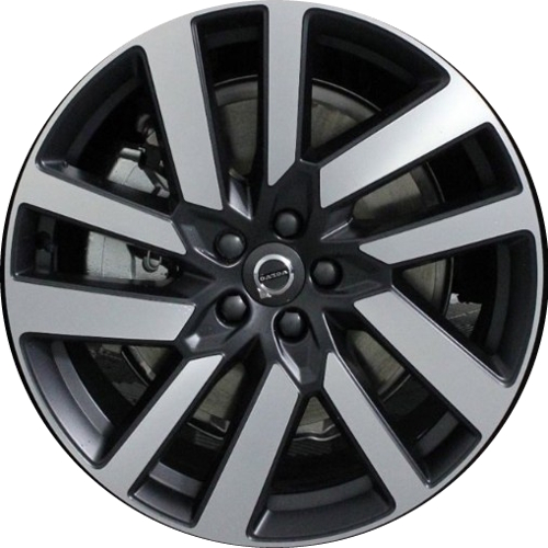 Volvo V90 Cross Country 2022-2025 charcoal machined 20x8 aluminum wheels or rims. Hollander part number 70524/95233, OEM part number 322434002