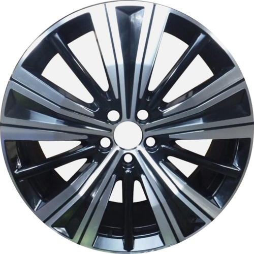 Volvo XC60 2022-2024 black machined 20x8 aluminum wheels or rims. Hollander part number 70519/95245, OEM part number 321345324