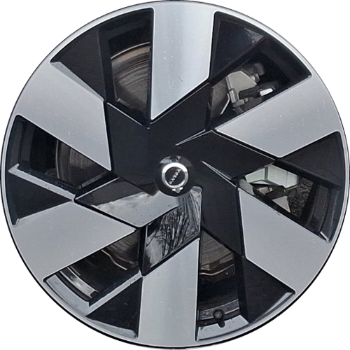 Volvo XC60 2023-2025 black machined 20x8 aluminum wheels or rims. Hollander part number 70540/95741, OEM part number 323583039