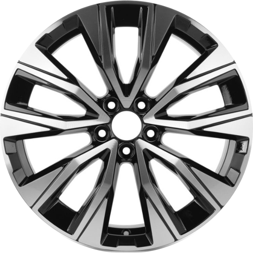 Volvo XC60 2023-2024 Volvo V90 Cross Country 2021-2024 charcoal machined 19x7.5 aluminum wheels or rims. Hollander part number 70523/70539/95234, OEM part number 322433996