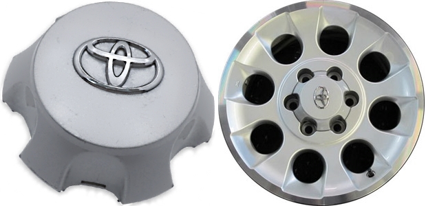 C69560SP Toyota 4Runner, FJ Cruiser OEM Silver Center Cap #4260B-35020