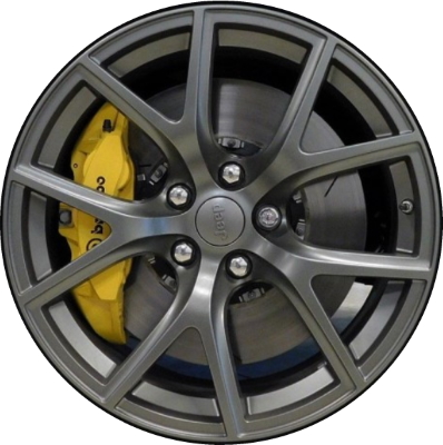 Jeep Grand Cherokee 2019-2021 powder coat grey 20x10 aluminum wheels or rims. Hollander part number ALY9173U30, OEM part number 6VC21LD2AA.