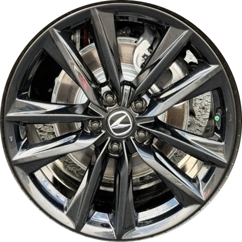 Acura ADX 2025-2026 powder caot gloss black 19x8 aluminum wheels or rims. Hollander part number 92123, OEM part number 428003BHA90