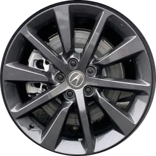 Acura MDX 2025-2026 powder coat charcoal painted 20x9 aluminum front or rear, Wheel disc, Wheel Assembly, wheels or rims. Hollander part number 71899b, OEM part number 42800TYAB30