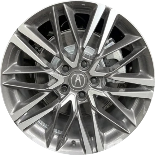 Acura MDX 2025-2026 charcoal machined 20x9 aluminum wheels or rims. Hollander part number 71669c, OEM part number 42800TYAB40