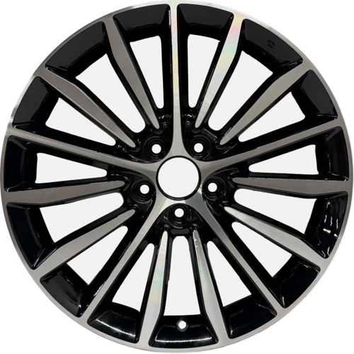 Acura RDX 2025-2026 black machined 19x8 aluminum wheels or rims. Hollander part number ALY71901, OEM part number 42700TJBA51