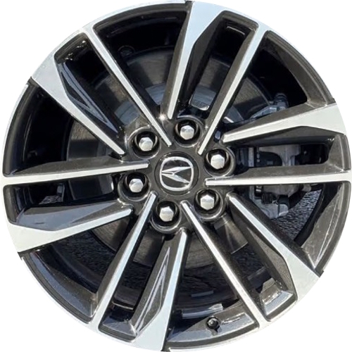 Acura ZDX 2024 black machined 20x9 aluminum wheels or rims. Hollander part number ALY71897, OEM part number 86774358