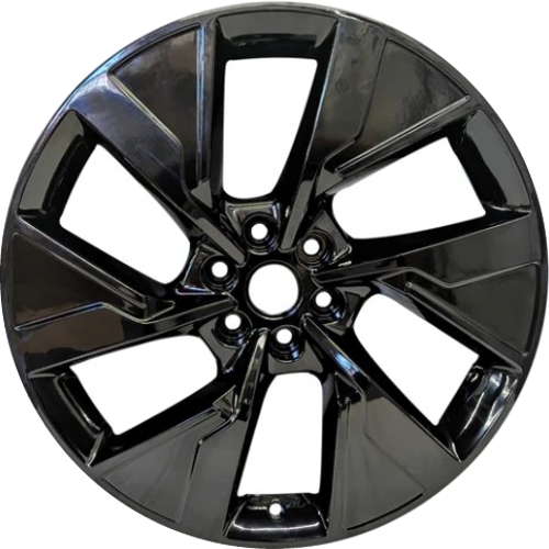 Acura ZDX Type S 2024 powder coat black 22x9.5 aluminum wheels or rims. Hollander part number 71898b, OEM part number 86774357