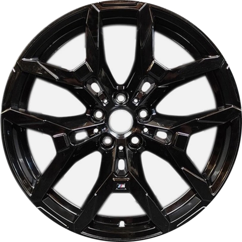 BMW 230i 2025, BMW330i 2025,  BMW 430i 2025, BMW M240i, M340i, M440i gloss black painted 19x8 aluminum wheels or rims. Hollander part number 86728b, OEM part number 36115A64B57