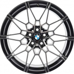ALYCZ081U46 BMW M3, M4 Wheel/Rim Black Machined #36108093836