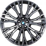 ALYBG036U35 BMW X5, X6 Wheel/Rim Charcoal Machined #36116883763