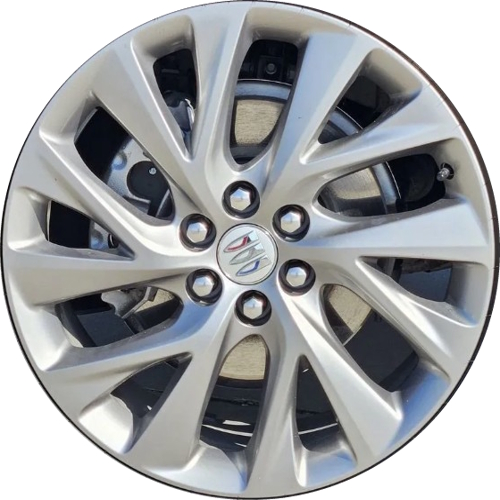 Buick Enclave Preferred AWD 2025-2026 powder coat silver 20x8 aluminum wheels or rims. Hollander part number ALY04167, OEM part number 26425870