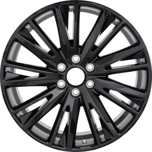 Cadillac Lyriq PREMIUM SPORT 2026 powder coat matte black painted 22x9.5 aluminum wheels or rims. Hollander part number 4906c/94032, OEM part number 85017350