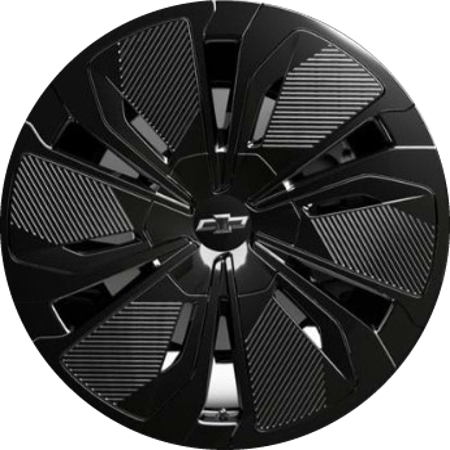 Chevrolet Blazer EV LS RS eAWD RWD Wheel Disc. 2025-2026 powder coat black 19x8.5 aluminum wheels or rims. Hollander part number ALY95915/14117b OEM part number 85722289