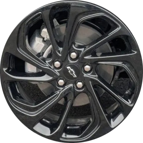 Chevrolet Bolt 2027 powder coat silver 17x7 aluminum wheels or rims. Hollander part number ALY14059C OEM part number 42923466