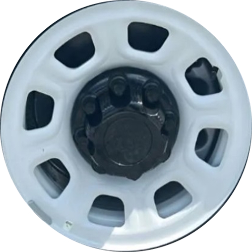 Chevrolet Chevy Brightdrop 400/600 2024-2026 Electric Van white 17x7.5 steel wheels or rims. Hollander part number ALY99087b, OEM part number 85087305