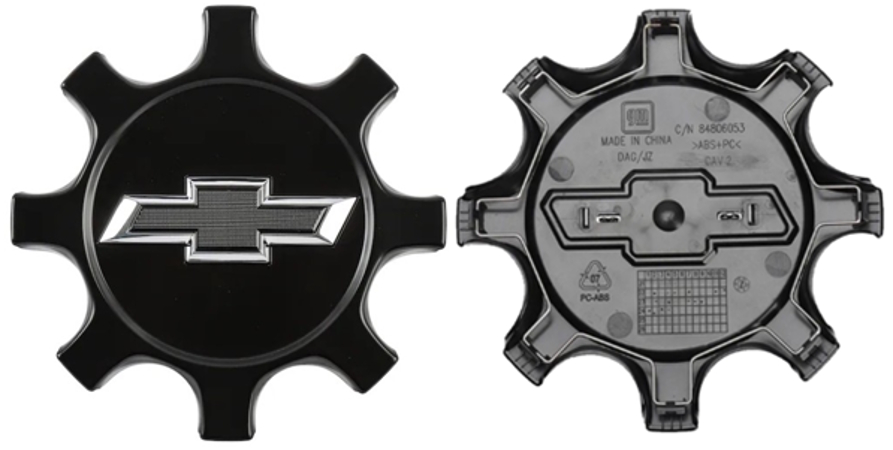 C5649 Chevrolet Silverado 1500 EV OEM Matte Black Center Cap #85539639