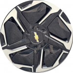 ALYGC078U45 Chevrolet Silverado 1500 EV Wheel/Rim Black Machined #84836126