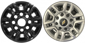 IMP-7520GB Chevrolet Silverado 2500 Black Wheel Skins (Hubcaps/Wheelcovers) 17 Inch Set