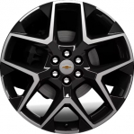 ALYGV051U46 Chevrolet Traverse Wheel/Rim Black machined #84946565
