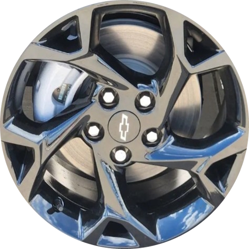 Chevrolet Chevy Trax LT 2025-2026 Powder Coat Black 17x7.5 aluminum wheels or rims. Hollander part number 14141c, OEM part number 42727443