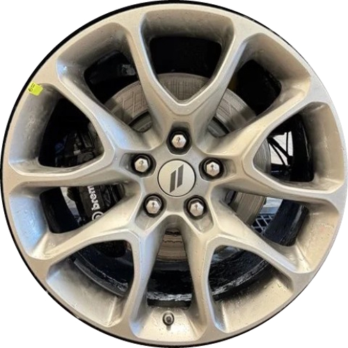 Dodge Durango 2025-2026 Mopar front or rear powder coat silver 20x10 aluminum wheels or rims. Hollander part number 95118 2733c, OEM part number 68609153AA
