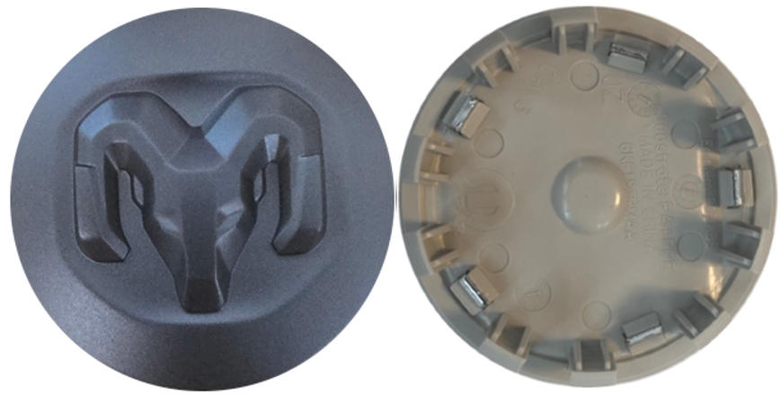 C2615 Dodge Ram 1500 OEM Matte Charcoal Center Cap #680507513AA