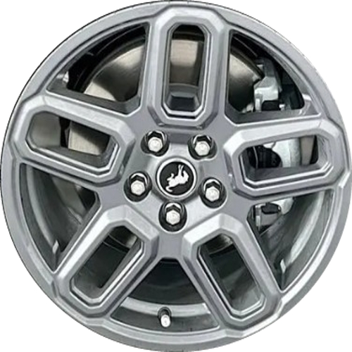 Ford Bronco Sport 2025-2026 powder coat grey 17x7 aluminum wheels or rims. Hollander part number 10673/94119, OEM part number R1PZ1007A