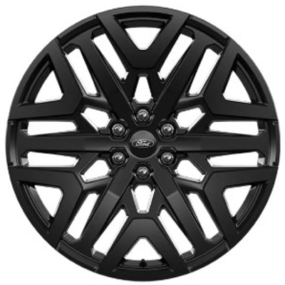 Ford Expedition Platinum 2025-2026 powder coat black 24x9.5 aluminum wheels or rims. Hollander part number 10697a OEM part number SL1Z-1007-H